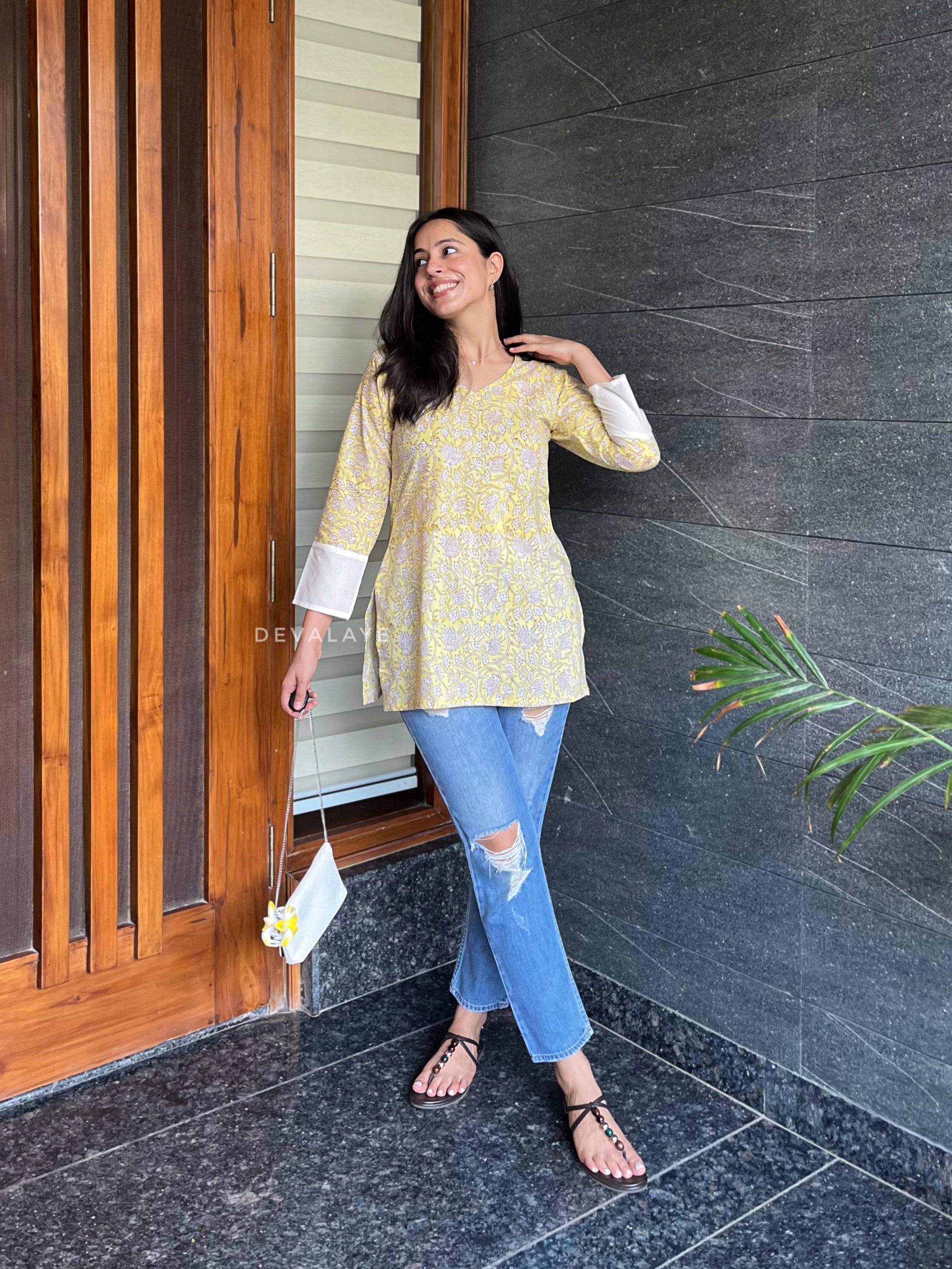 Sara Top Yellow