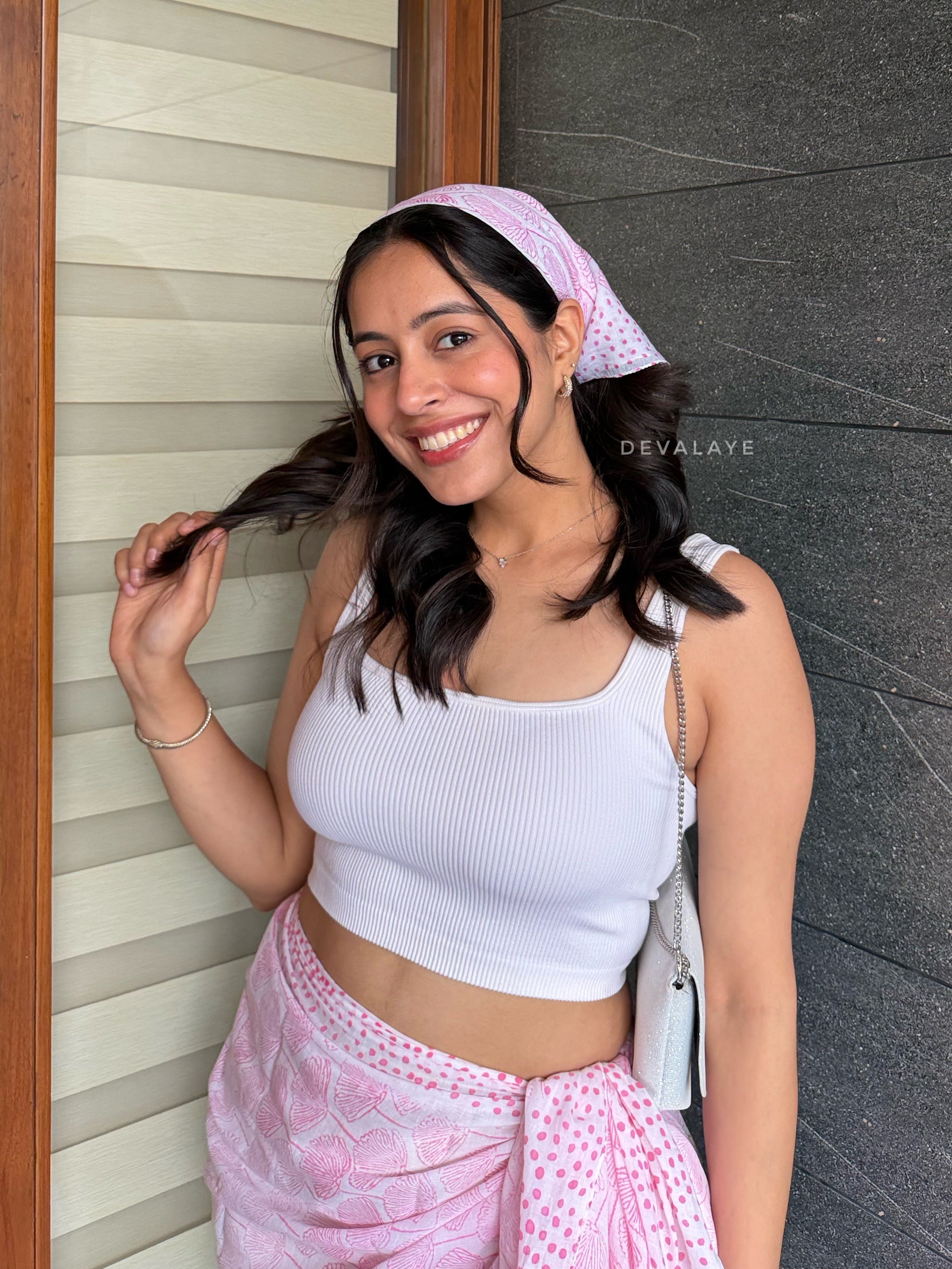 Pink Poppy Bandana